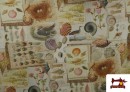 Acheter Tissu Toile Imprimée Motifs de la Mer