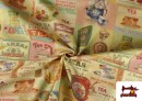 Vente en ligne de Tissu Toile Imprimée Thématique du Thé
