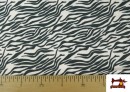 Acheter Tissu Jersey de Soie Imprimé Animal Zèbre couleur Blanc