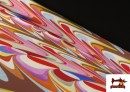 Tissu Jersey de Soie Imprimé Multicolore