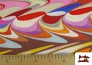Vente en ligne de Tissu Jersey de Soie Imprimé Multicolore