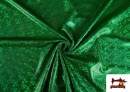 Acheter Tissu en Lycra Doré avec Hologramme Multicolore couleur Vert