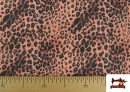 Acheter Tissu Jersey de Soie Imprimé Animal Multicolore couleur Corail