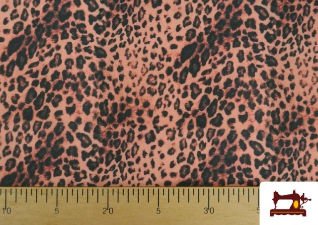 Acheter Tissu Jersey de Soie Imprimé Animal Multicolore couleur Corail