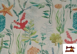 Acheter Tissu Loneta de Coraux Marins Colorés