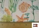 Acheter en ligne Tissu Loneta de Coraux Marins Colorés