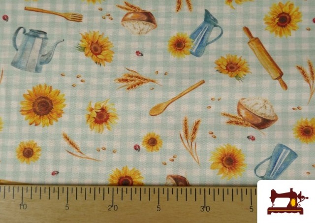 Acheter Tissu Tournesols et Ustensiles de Cuisine