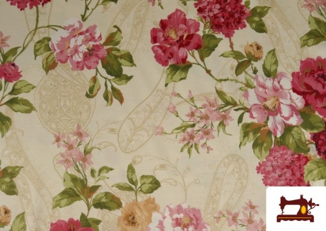 Acheter Tissu Fleurs Romantiques Vintage pour Décoration