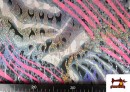 Acheter en ligne Tissu de Lycra Imprimé Animal Print Zèbre Hologramme Brillant Pour Carnaval