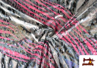 Vente en ligne de Tissu de Lycra Imprimé Animal Print Zèbre Hologramme Brillant Pour Carnaval