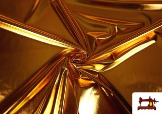 Acheter Tissu en Lycra Doré - Pièce 25 Mètres