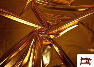 Tissu en Lycra Doré - Pièce 25 Mètres