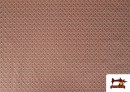 Acheter Tissu Coton Géométrique Médaillon Rouge