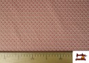 Acheter en ligne Tissu Coton Géométrique Médaillon Rouge
