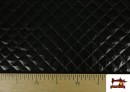 Acheter en ligne Tissu Matelassé Métallisé en Relief couleur Noir