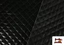 Vente en ligne de Tissu Matelassé Métallisé en Relief couleur Noir