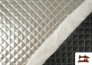 Acheter en ligne Tissu Matelassé Métallisé en Relief couleur Argenté