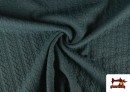 Vente en ligne de Tissu Maille pour Pull Tricot Tresse couleur Vert Pétrole