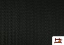 Vente en ligne de Tissu Maille pour Pull Tricot Tresse couleur Noir