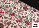 Tissu Mousseline de Coton Matelassé Réversible Floral