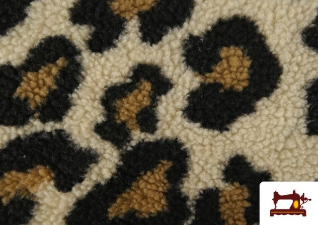 Acheter en ligne Tissu Mouton Imprimé Léopard