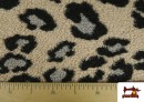 Tissu Mouton Bouclé Imprimé Léopard