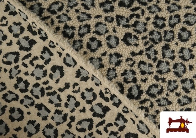 Vente en ligne de Tissu Mouton Bouclé Imprimé Léopard