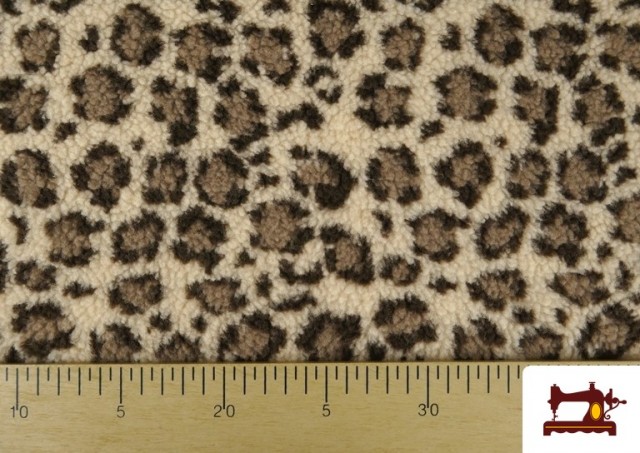 Tissu Mouton Imprimé Léopard