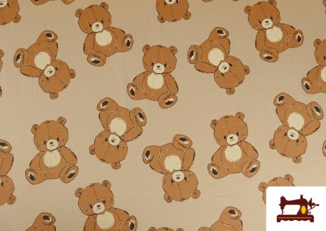 Acheter Tissu Sweat French Terry Imprimé Oursons en Peluche