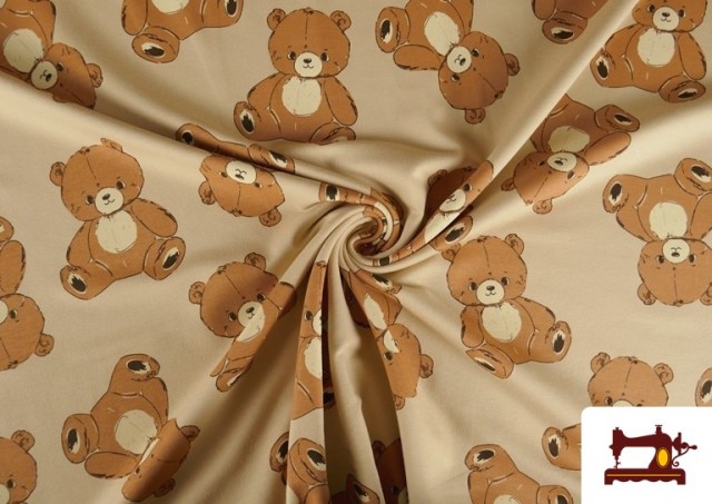 Vente en ligne de Tissu Sweat French Terry Imprimé Oursons en Peluche