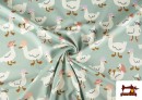 Vente en ligne de Tissu Sweat French Terry Imprimé Petits Canards Amusants