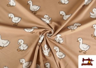Vente en ligne de Tissu French Terry Sweatshirt Motif Petits Canards Enfant