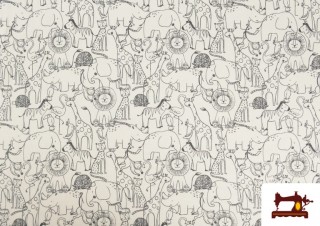 Acheter Jersey imprimé animaux de la jungle enfant noir et blanc Acheter Jersey imprimé animaux de la jungle enfant noir et blanc