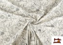 Acheter en ligne Jersey imprimé animaux de la jungle enfant noir et blanc