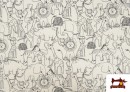 Vente en ligne de Jersey imprimé animaux de la jungle enfant noir et blanc