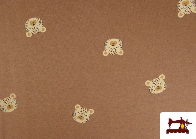 Vente de Tissu jersey léopards enfant