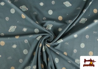 Vente en ligne de Tissu Jersey avec Imprimé Planètes Enfant