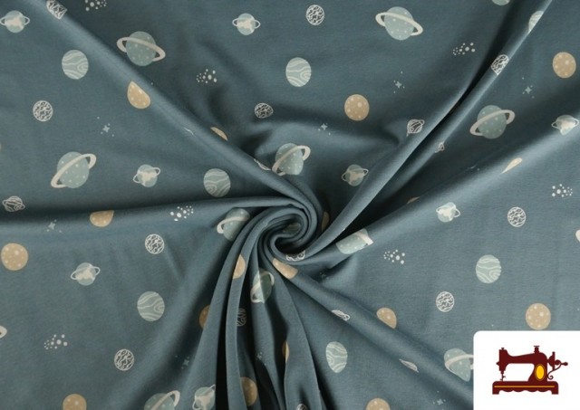 Vente en ligne de Tissu Jersey avec Imprimé Planètes Enfant