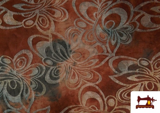 Vente de Tissu jersey viscose floral jacquard