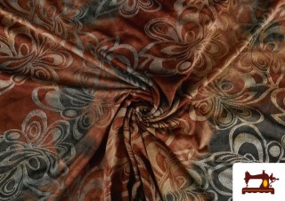 Vente en ligne de Tissu jersey viscose floral jacquard