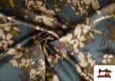 Vente en ligne de Tissu Crêpe Satin Imprimé Floral Élégant