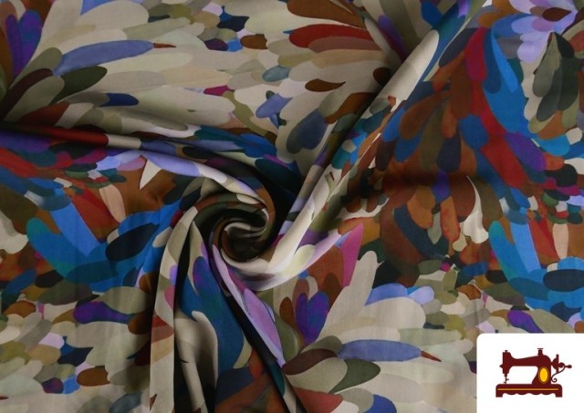 Vente en ligne de Tissu viscose imprimé multicolore