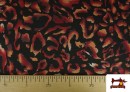 Acheter Tissu Punto Roma Léopard Dégradé couleur Rouge