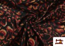 Vente de Tissu Punto Roma Léopard Dégradé couleur Rouge