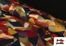 Tissu Punto Roma Imprimé Abstrait Mosaïque