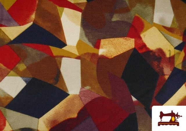 Vente de Tissu Punto Roma Imprimé Abstrait Mosaïque