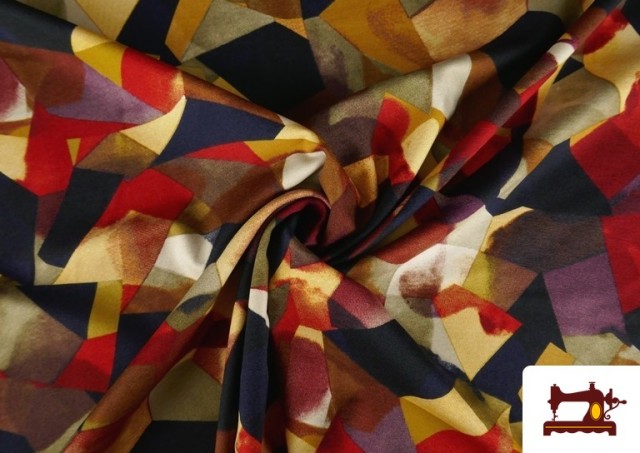 Vente en ligne de Tissu Punto Roma Imprimé Abstrait Mosaïque