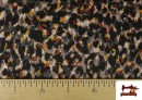 Vente de Tissu Punto Roma Imprimé Pinceaux Animalier couleur Noir