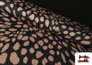 Tissu Maille avec Viscose Imprimé Pois