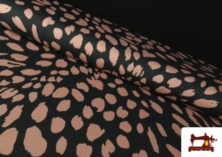 Tissu Maille avec Viscose Imprimé Pois